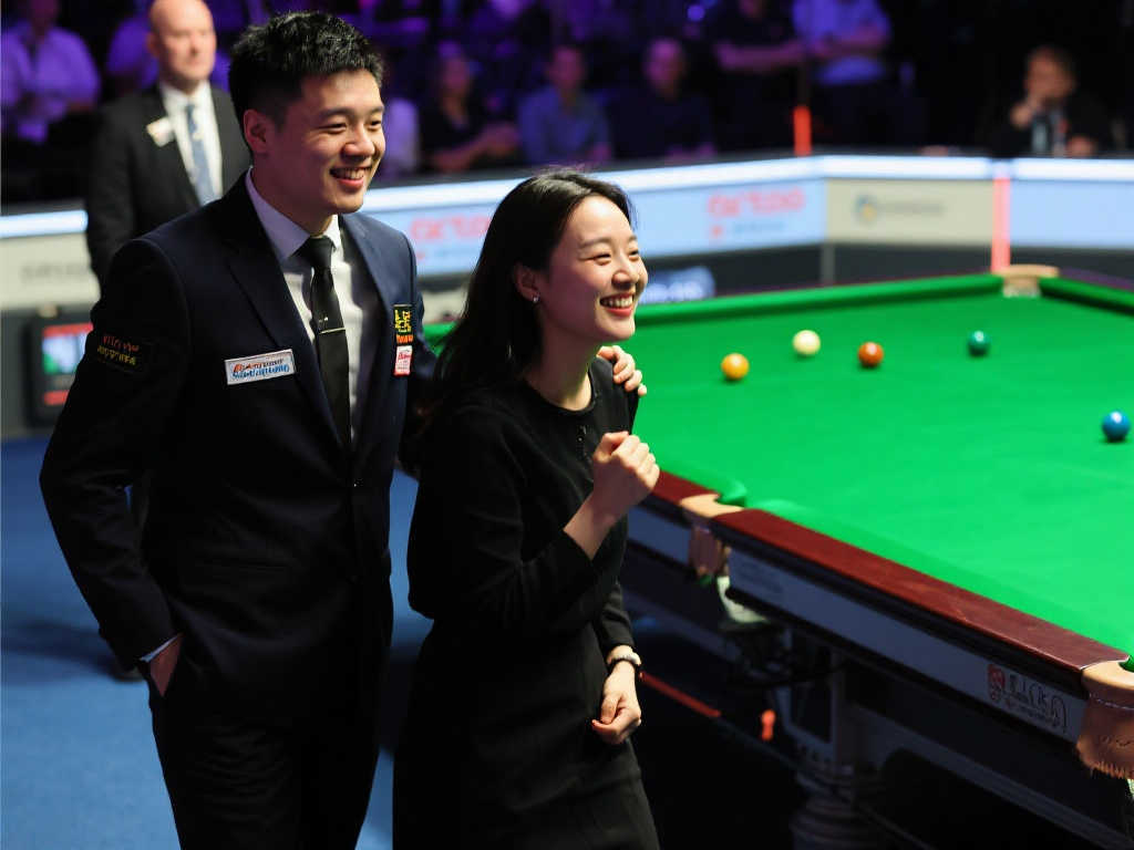 🏆荣耀加冕！赵心童世锦赛夺冠，与经纪人及女友共庆胜利